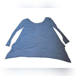 We The Free Oversize Gray Waffle Weave Longsleeve T Shirt Size XS